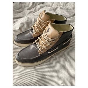 Ralph Lauren Polo “Lander” Coated Canvas Chukka Boots 11D